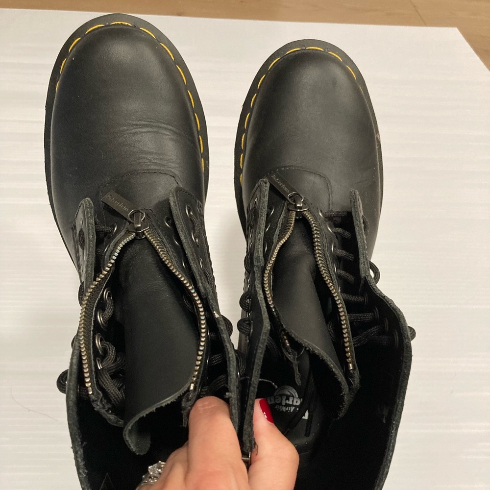 Dr. Martens: 1460 WOMEN'S PASCAL NAPPA ZIPPER BOOTS